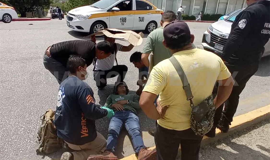 Un lesionado en choque entre dos motocicletas