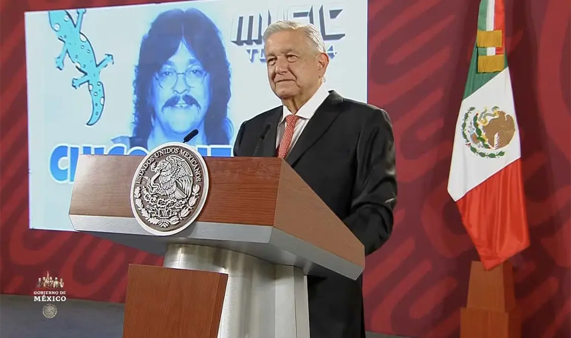 AMLO preguntó: “¿Cuál es mi vinculación con el narcotráfico en México? Yo no soy Felipe Calderón”. Cortesía