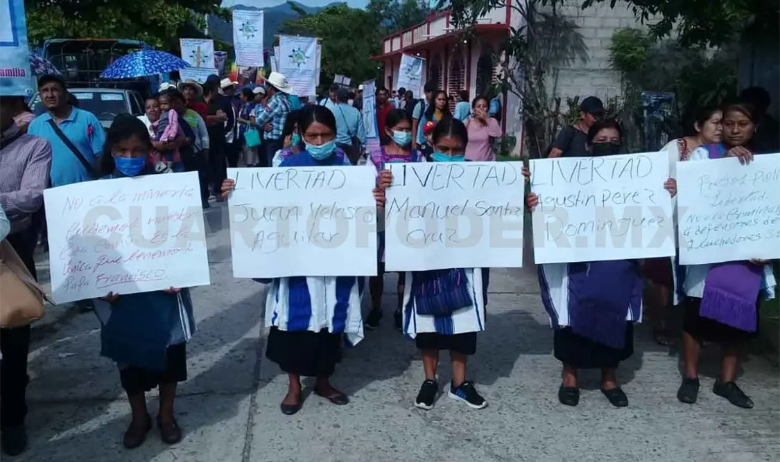 Piden libertad de indígenas de San Juan Cancuc