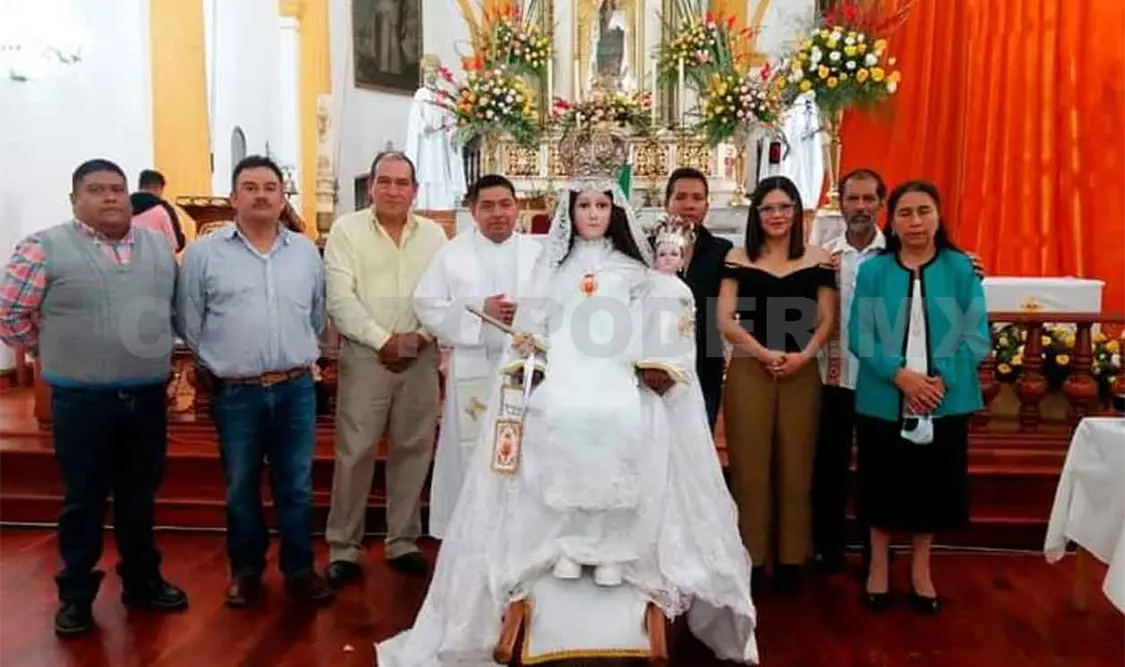 Entregan restauración de Virgen de la Merced