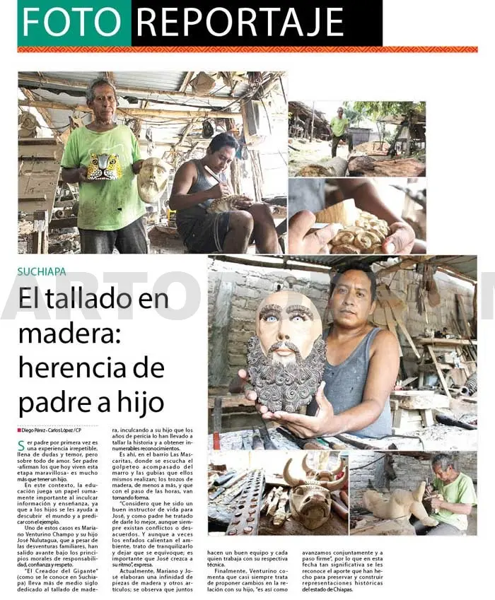 Tallado en madera: herencia de familia