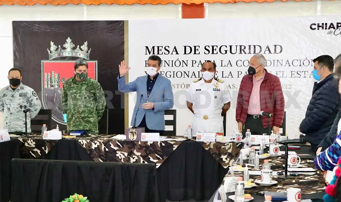Encabeza Escandón Mesa de Seguridad en San cristóbal