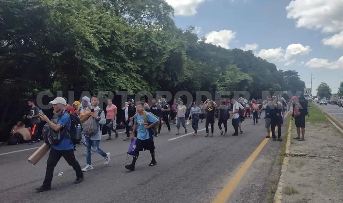 Avanza nueva caravana de migrantes