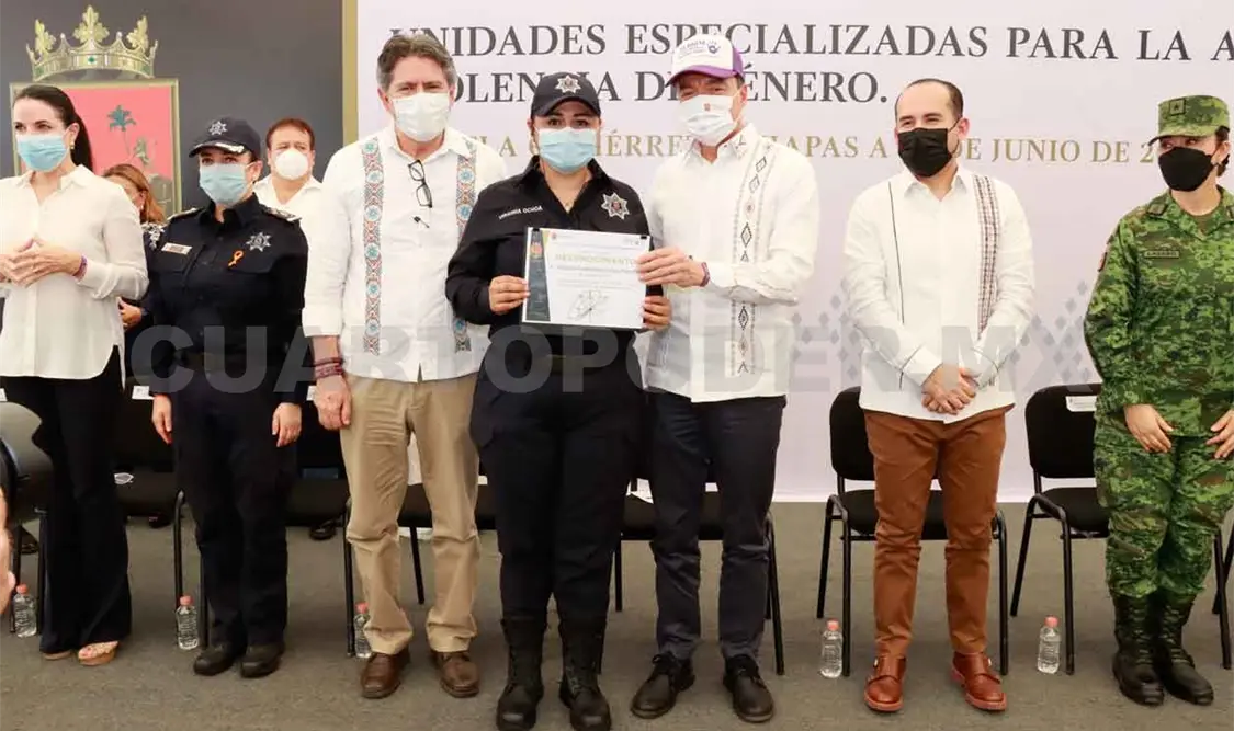 Entrega REC unidades para atender violencia de género
