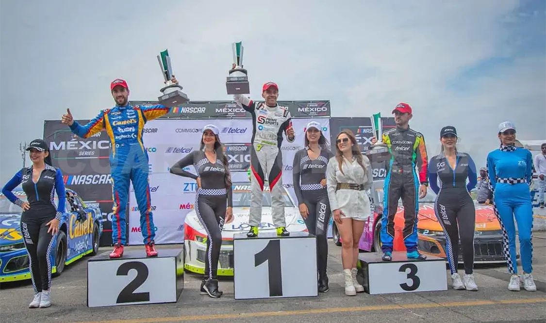 Xavi Razo festejó su primer triunfo en Nascar