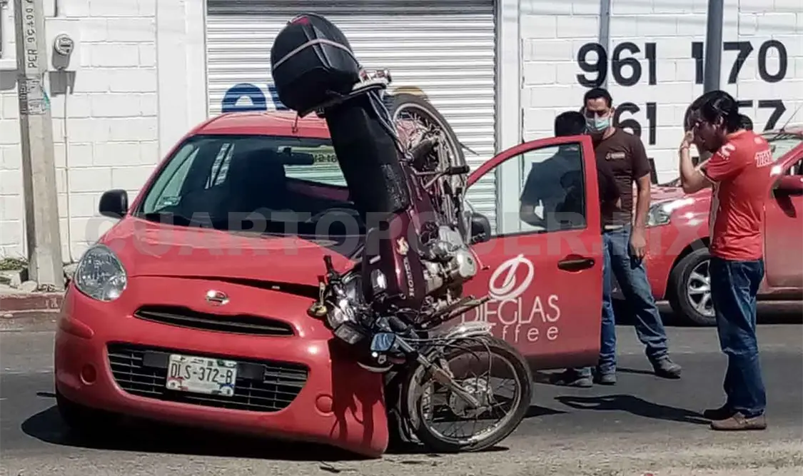 Encontronazo frente a Protección Civil del Estado