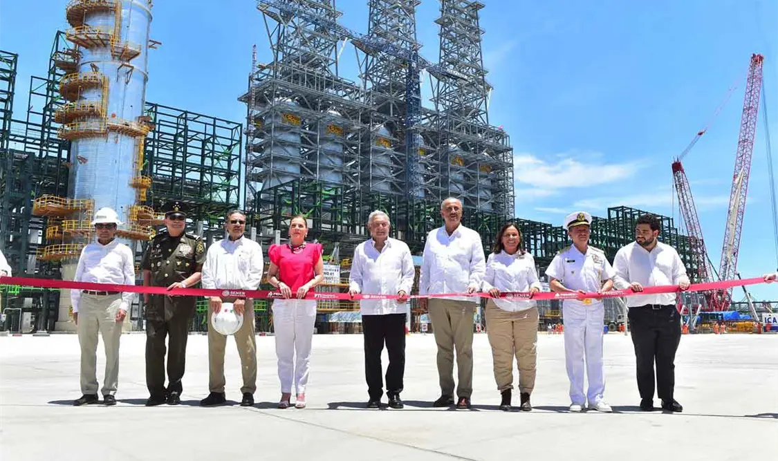AMLO inaugura la refinería de Dos Bocas