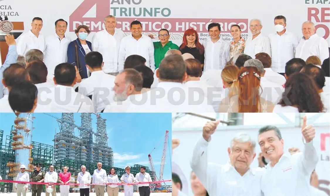 Asiste REC a inauguración de la refinería “Olmeca”