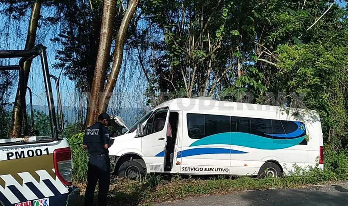 El accidente ocurrió sobre el tramo Salto de Agua al crucero del ejido Francisco I. Madero, a la altura del poblado Tiemopa. Genaro Sánchez / CP