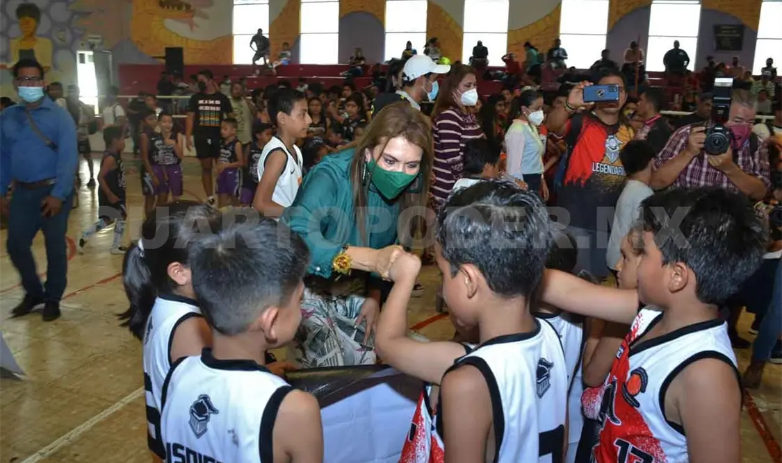 Inaugura Liga Municipal Infantil de Basquetbol