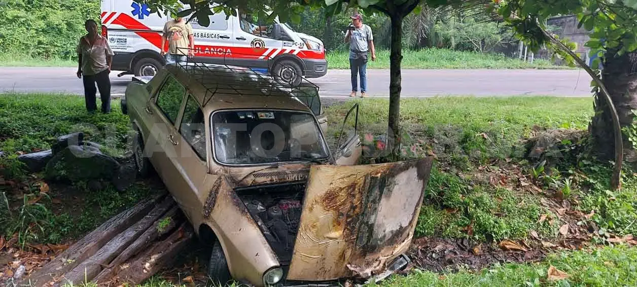Se incendia Renault por una falla mecánica