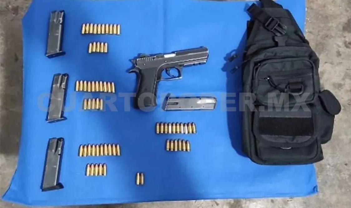 Lo arrestan por portar arma de fuego ilegal