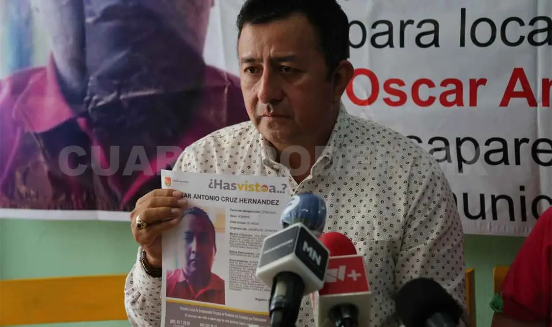 Piden acelerar búsqueda de Óscar Antonio Cruz