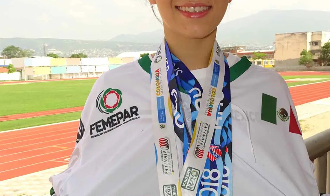 Estefanía Ortega, tercer lugar con México
