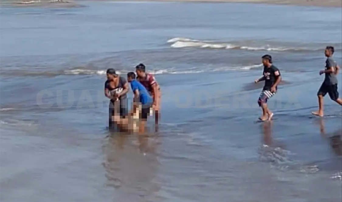 Se ahoga en el mar en barra San Simón