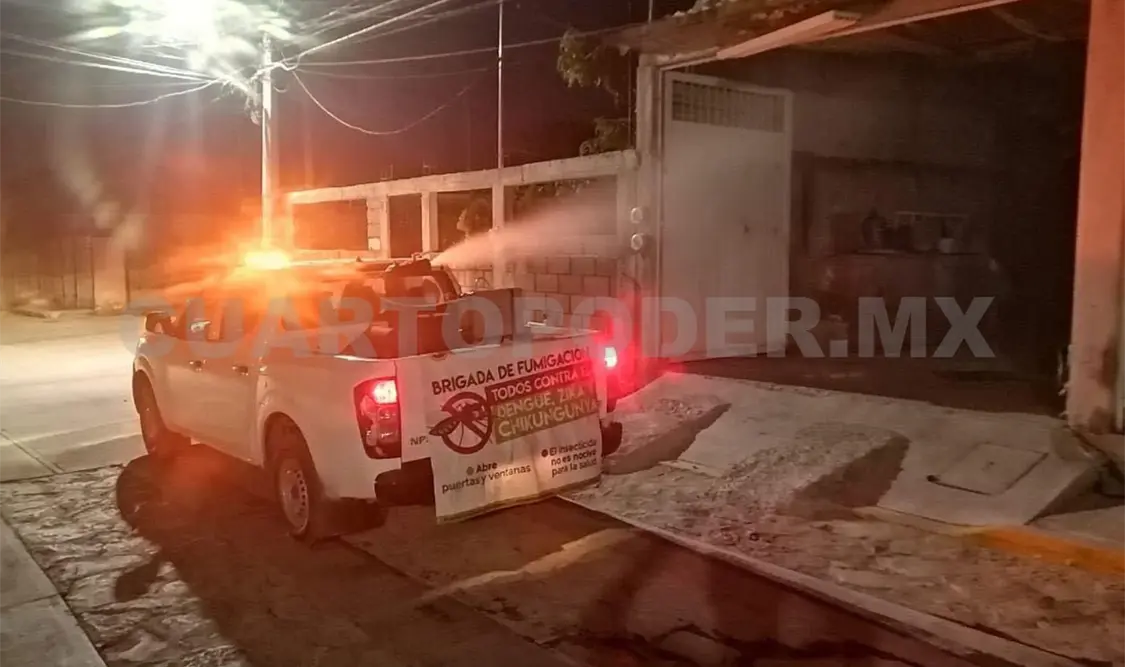 Avanza fumigación contra vectores