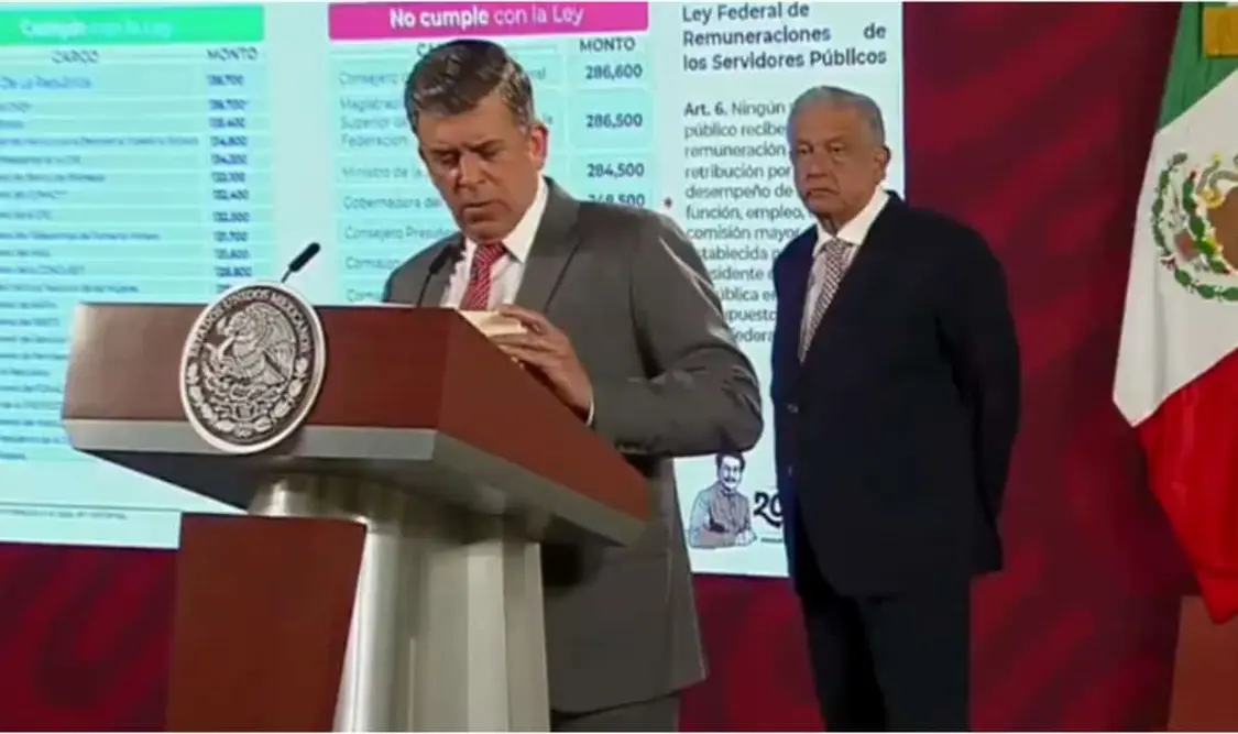 Andrés Manuel López Obrador percibe mensualmente 136 mil 700 pesos. Cortesía