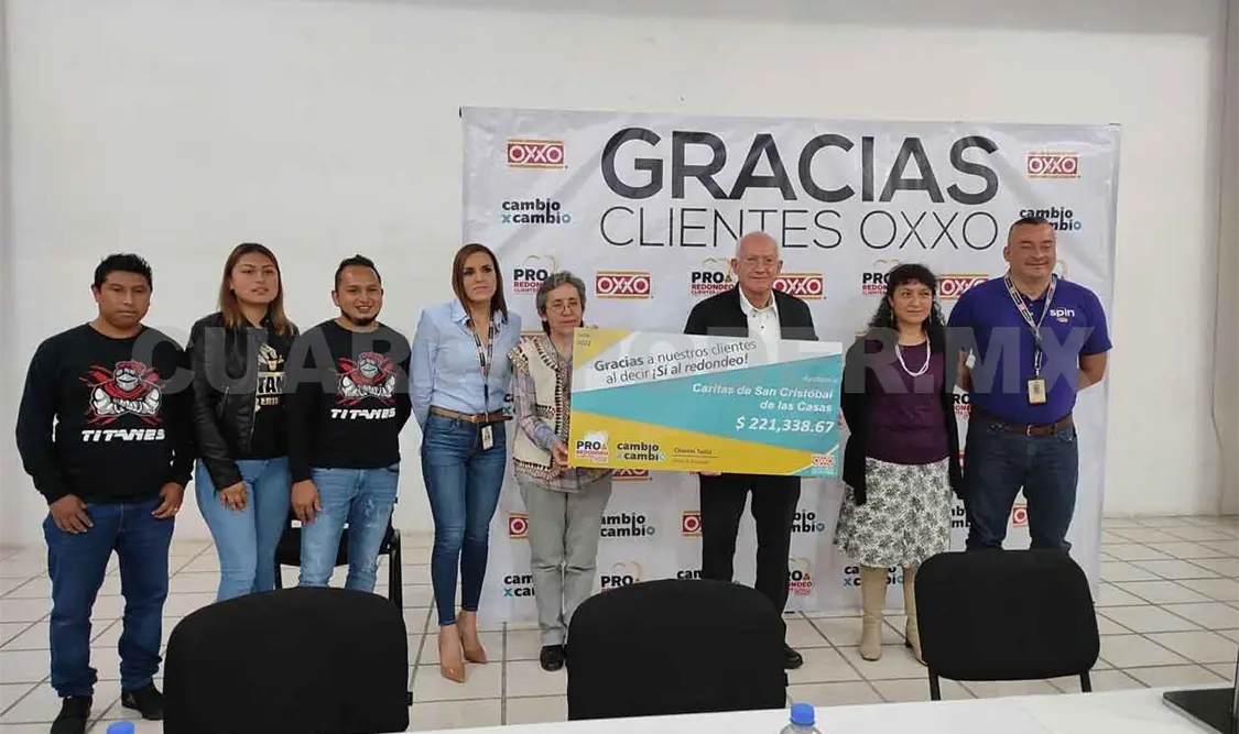 Dona cadena comercial 221 mil pesos a Cáritas