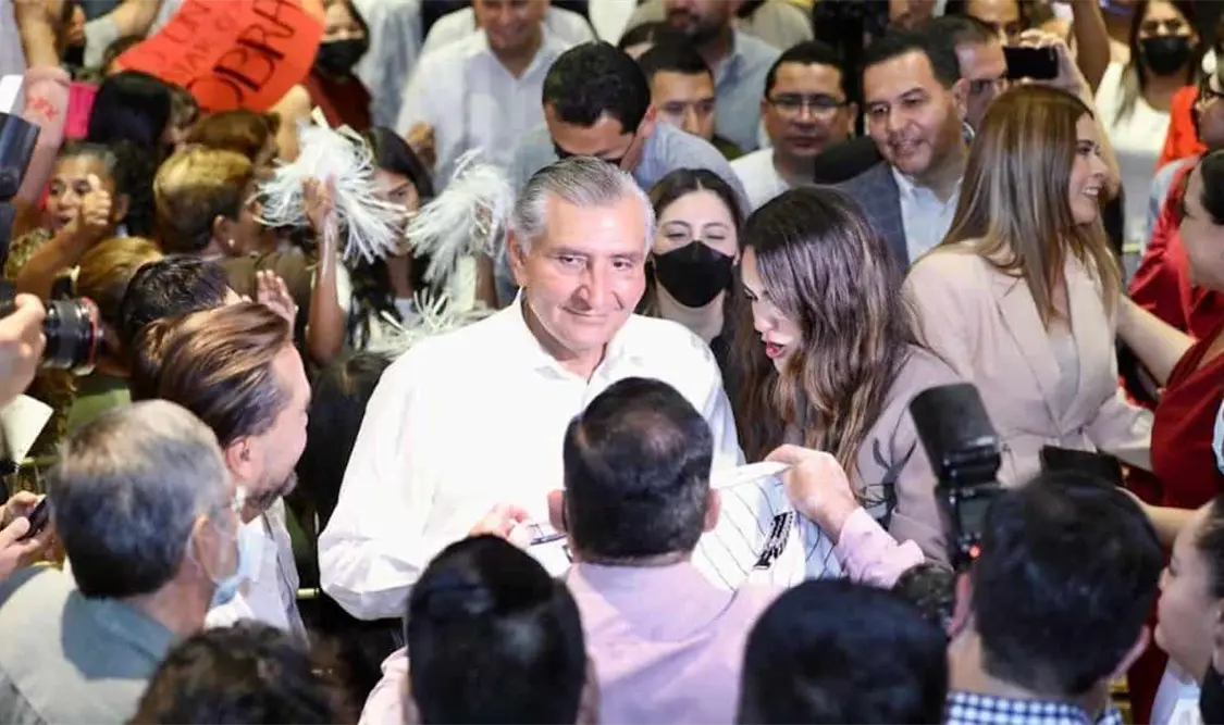 Cada vez son más los estados que se suman para respaldar a Adán Augusto. Cortesía