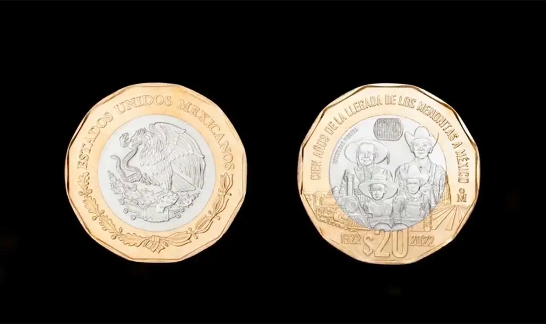 Ya circula nueva moneda de 20 pesos