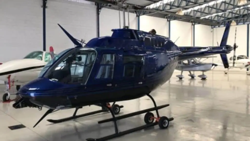 La propietaria denunció que rentaba el helicóptero para vuelos privados. Cortesía