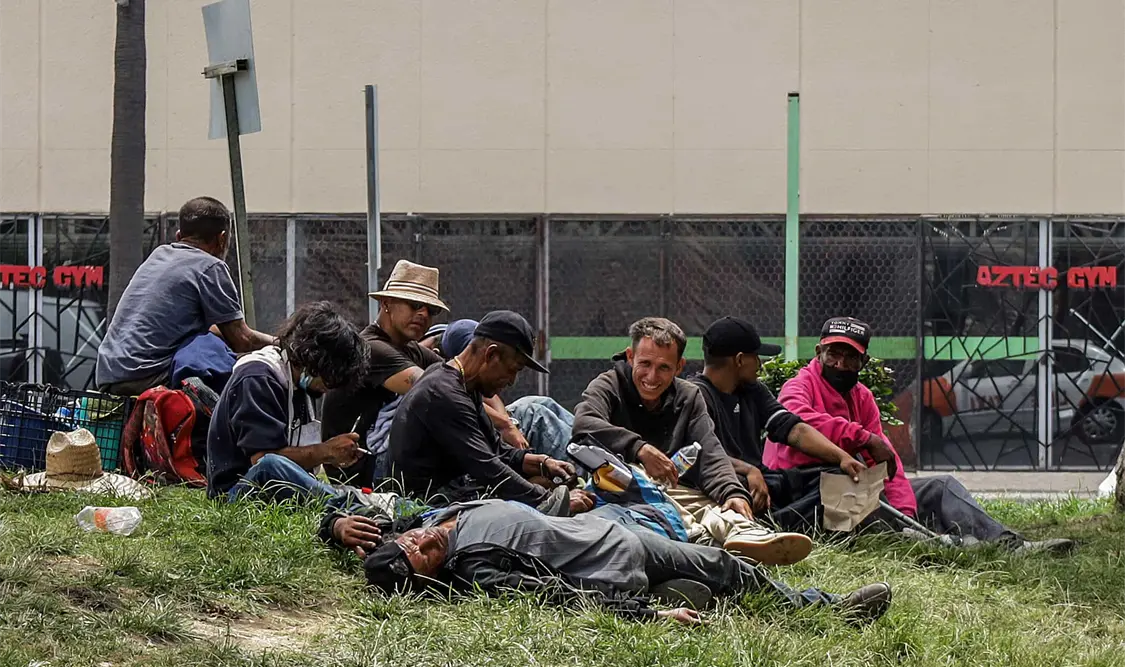 Con este programa, más de 60 mil solicitantes de asilo quedaron varados en ciudades fronterizas mexicanas. Cortesía