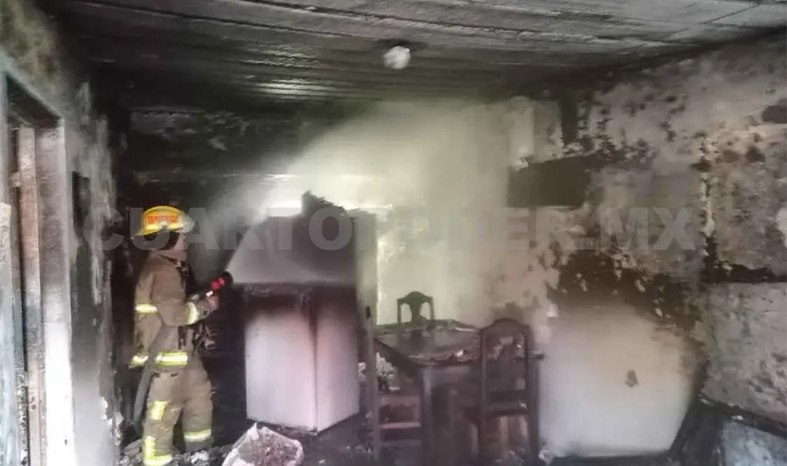 Se incendia una casa en la colonia Flamboyanes
