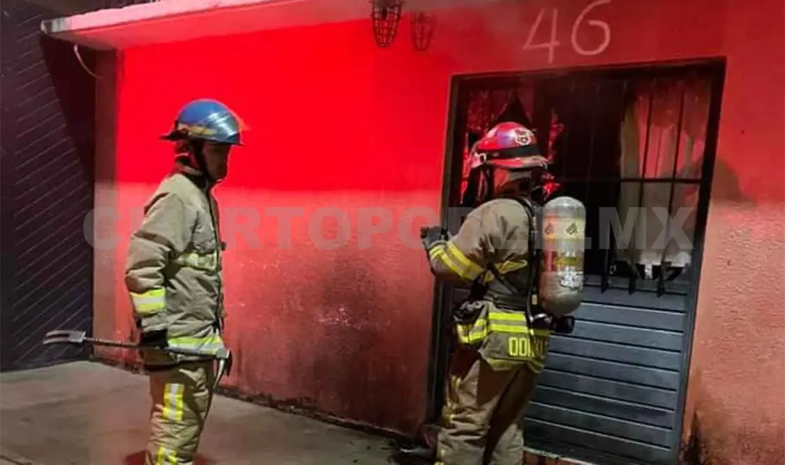 Se incendia casa en barrio San Ramón