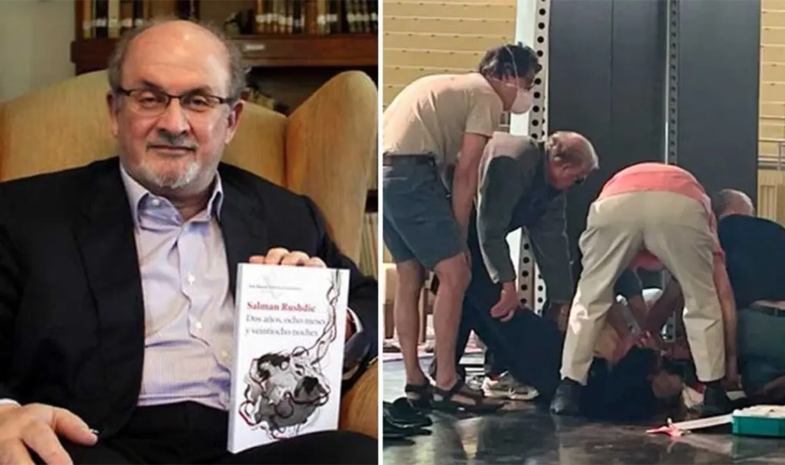 Rushdie, apuñalado el viernes en Nueva York, dijo en 2017 que “jamás me darán el premio Nobel por miedo a los islamistas”. Cortesía