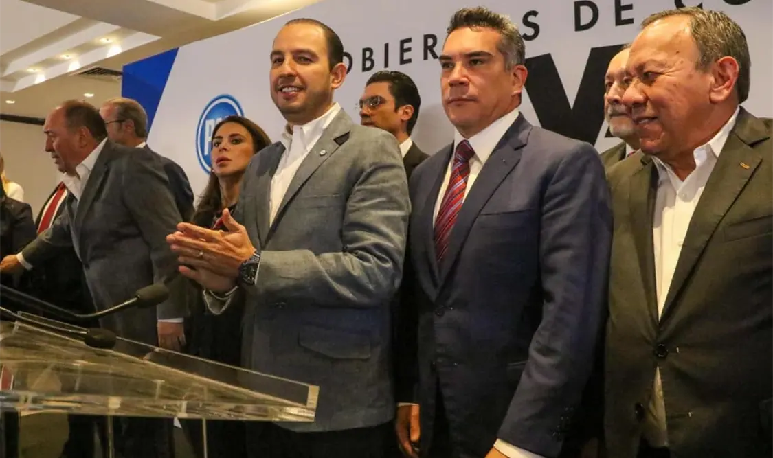 Los dirigentes nacionales que conforman la coalición Va por México anunciaron el impulso de una legislación secundaria. Cortesía