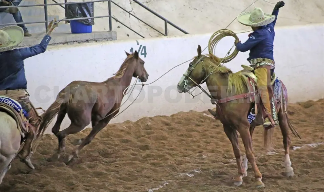 Una de las charreadas más parejas hasta el momento en el campeonato se vivió este viernes por la tarde. Carlos López/CP