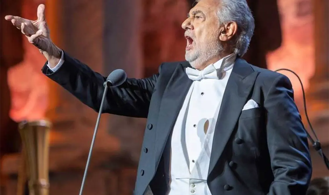 El tenor español Placido Domingo. Cortesía