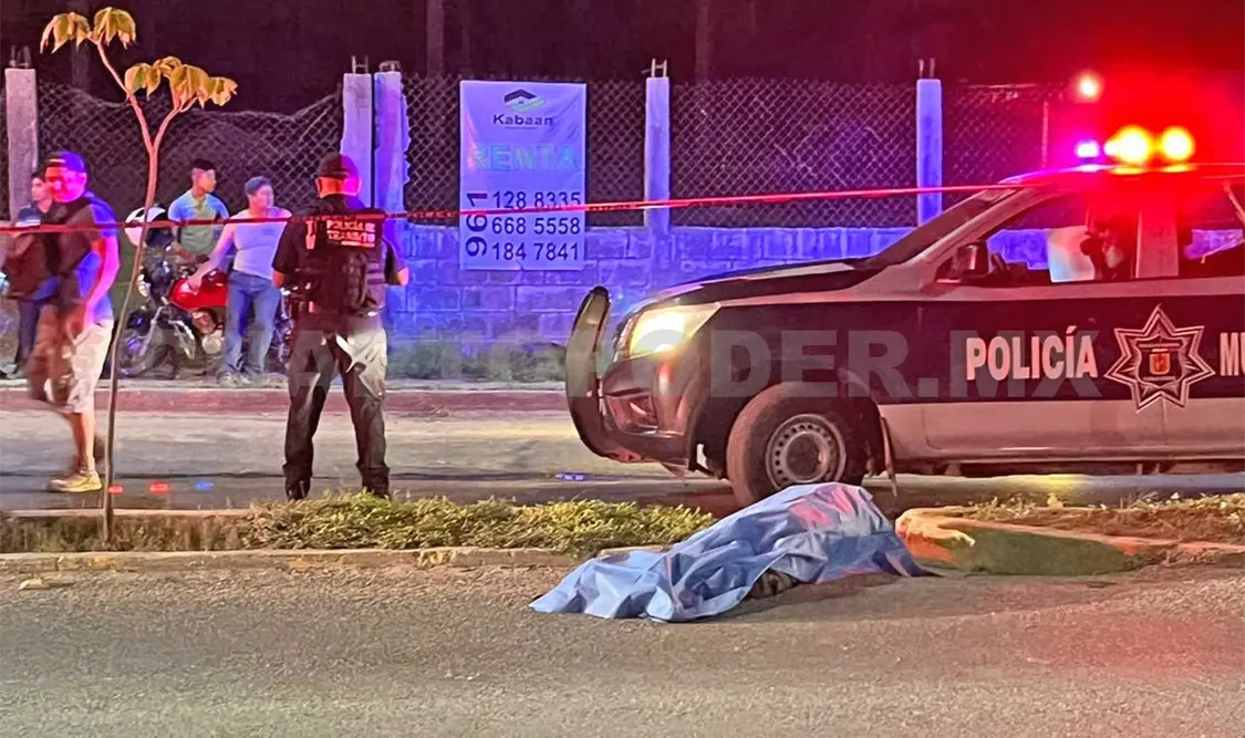 El fatal accidente fatal que cobró la vida del motociclista ocurrió sobre la carretera que conduce al ejido Emiliano Zapata, a la altura del panteón de Terán. Ulises López / CP