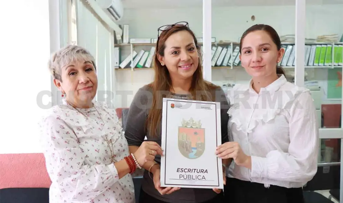 Benefician a mujeres con escrituras públicas
