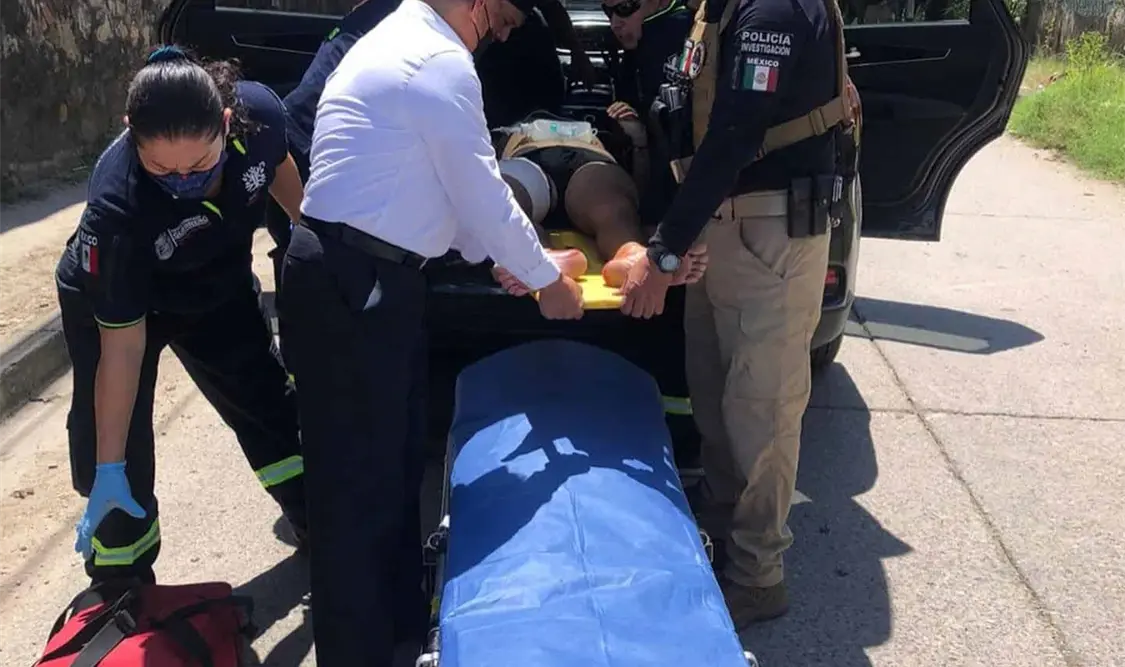 Igor Aguirre Vázquez fue abandonado herido de bala. Cortesía