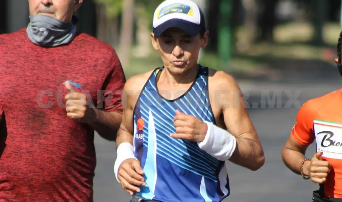 El chiapaneco tomó como parte de su entrenamiento el Medio Maratón Farrera efectuado en esta ciudad. Cortesía