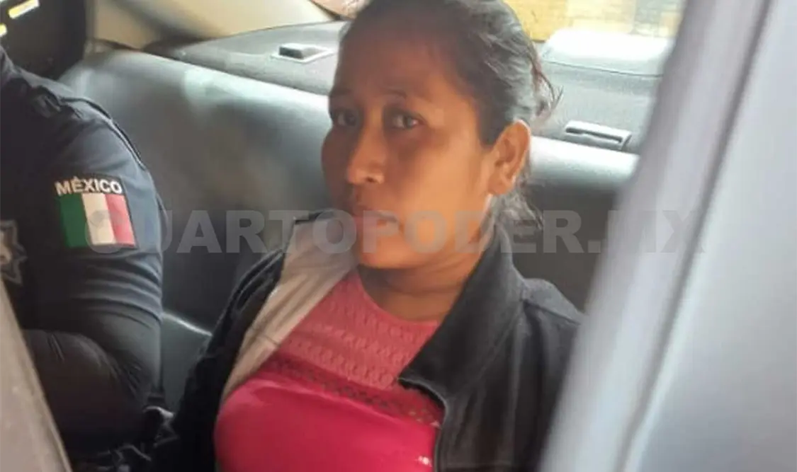 La presunta estafadora fue asegurada por la policía municipal cuando intentaba escapar con el dinero. Cortesía