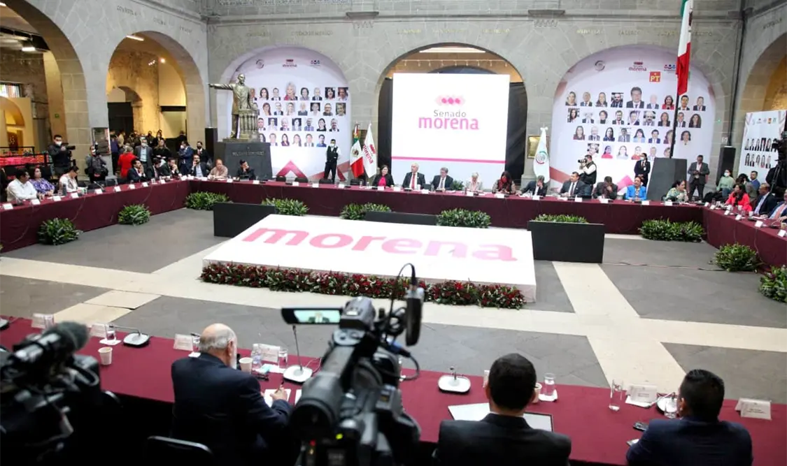 La bancada de Morena en el Senado inició los trabajos de su IX Reunión Plenaria. Cortesía