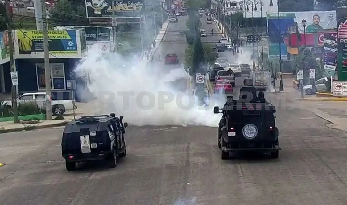 SSYPC desaloja a manifestantes de Teopisca