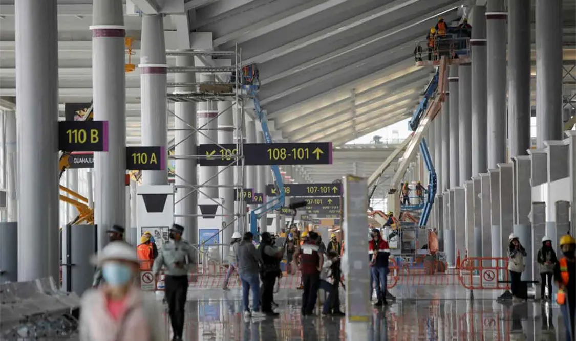 Reportan 865 pasajeros al día en el AIFA