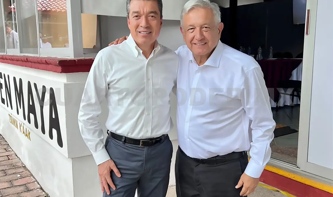 Acompaña REC a AMLO en supervisión del Tren Maya