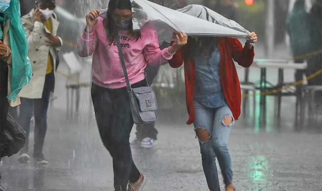 Las lluvias y los vientos serán causados por las bandas nubosas de la tormenta tropical Javier. Cortesía