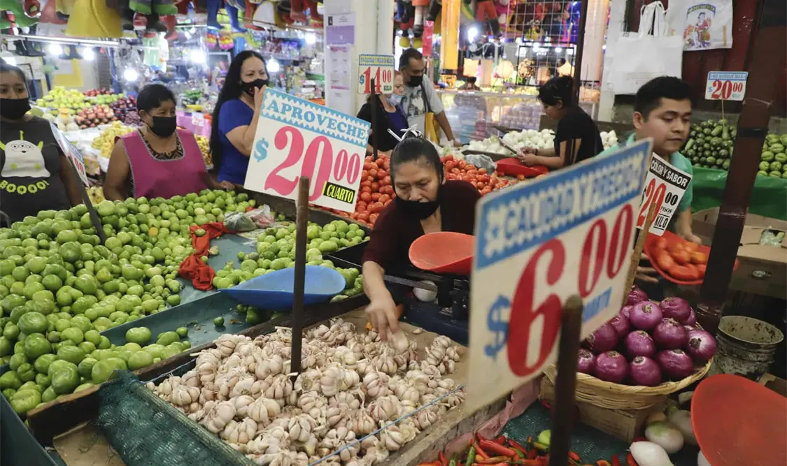 El alza en los precios de los alimentos sigue siendo el principal motor de la inflación con un crecimiento anual de 14.06 %. Cortesía