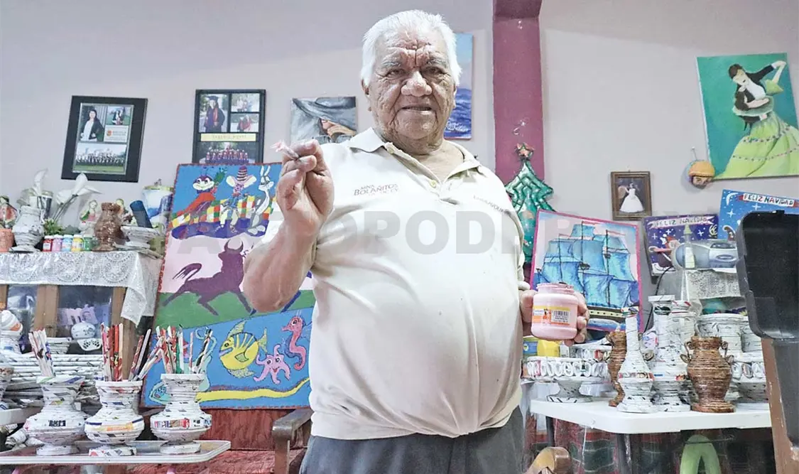 Don Pedro: la pintura se volvió su compañera