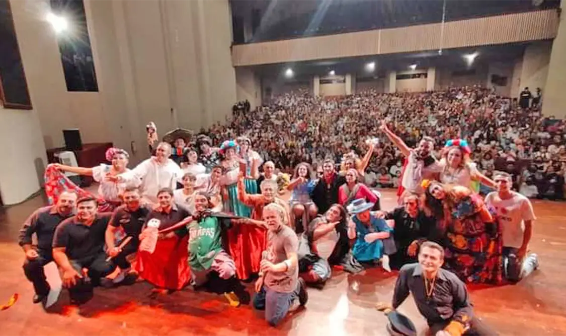 Fotografía de la última presentación de Bienvenido, conde Drácula. Cortesía