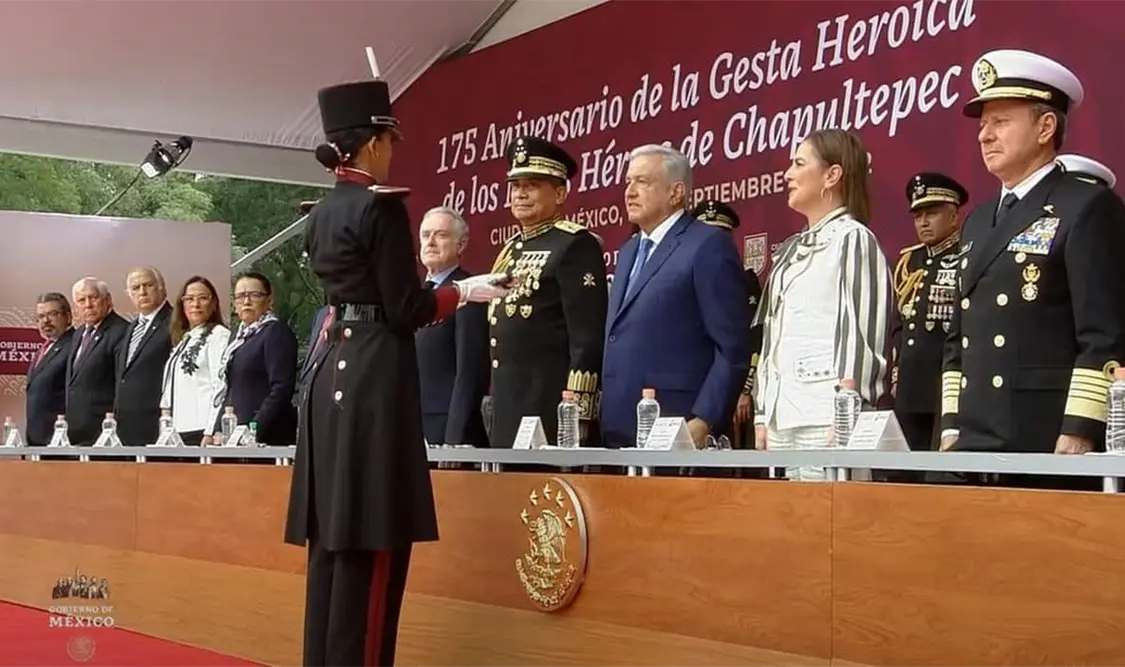 Andrés Manuel López Obrador encabezó la ceremonia del “175 Aniversario de la Gesta Heroica de los Niños Héroes”. El Universal