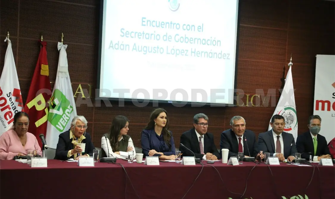 Sasil de León se reúne con Adán Augusto López