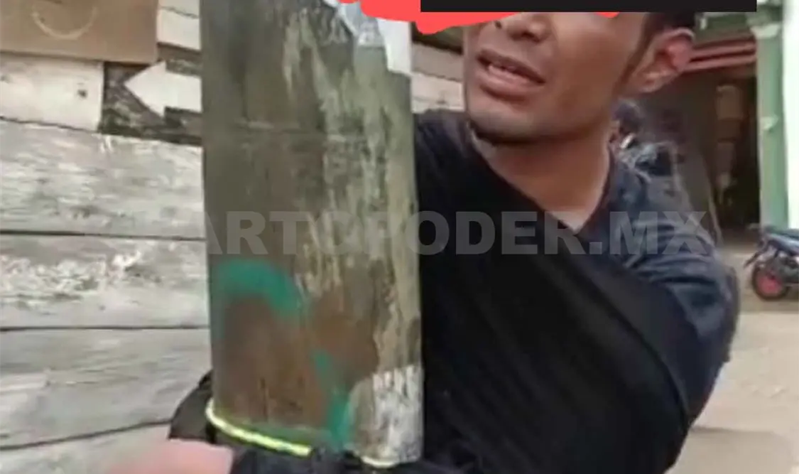 Amarran a un poste y bajo la lluvia a ladrón