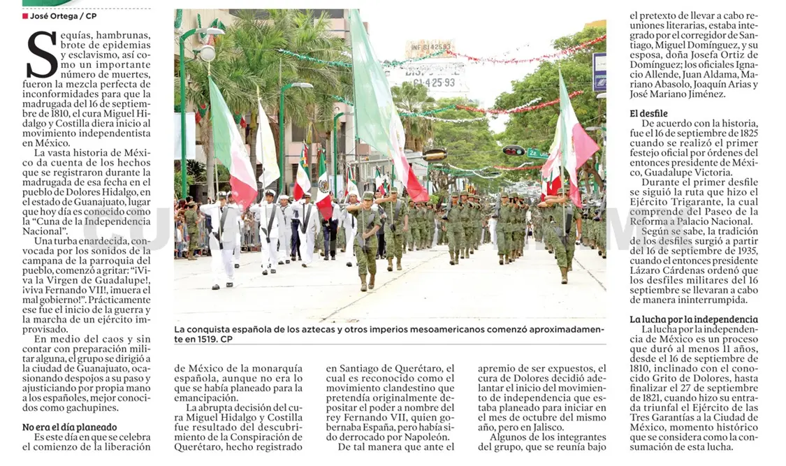 ¿Por qué se desfila el 16 de septiembre?