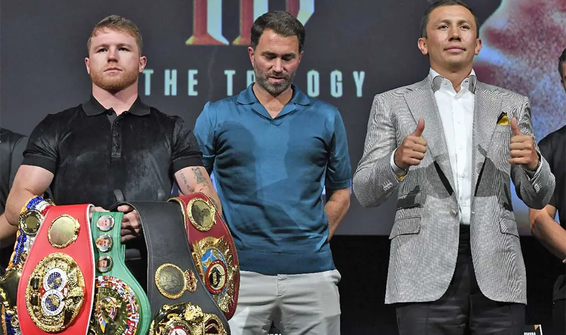 “Canelo” y Golovkin llegaron a Las Vegas